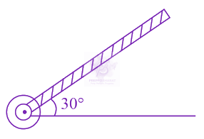 JEE Main 2019 Physics, Rotational Motion — question figure