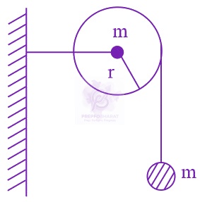 JEE Main 2020 Physics, Rotational Motion — question figure