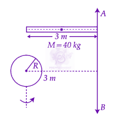 JEE Main 2026 Physics, Rotational Motion — question figure