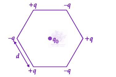 NEET 2022 Physics, Electrostatics — question figure