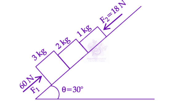 NEET 2022 Physics, Laws of Motion — question figure