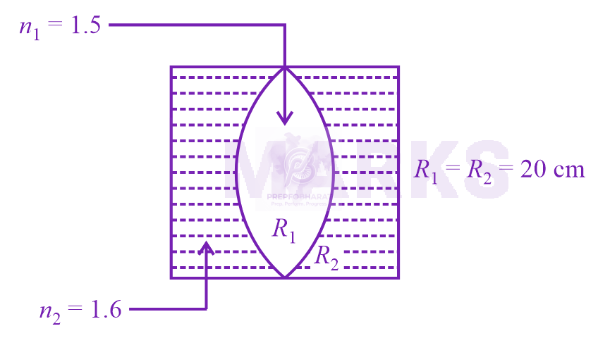 NEET 2023 Physics, Ray Optics — question figure