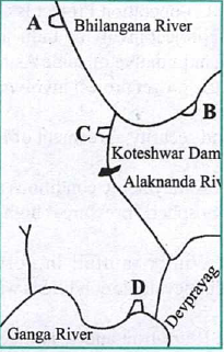 Geography question diagram
