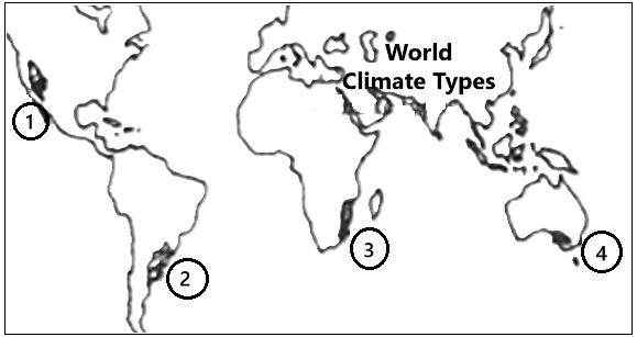Geography question diagram
